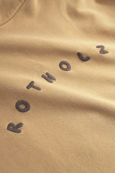 Rotholz Rotholz Logo Hoodie Bio Baumwolle, Gelb, – Produktbild 6 von 7