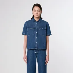 DAWN BLITHE - Shirt - Light Weight Cotton/Hemp - Medium Blue - Medium Blue / XL – Produktbild 1 von 1