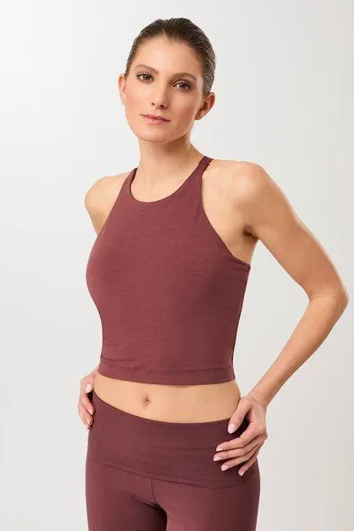 mandala mandala Cross Top, Rosewood (rot), – Produktbild 1 von 3
