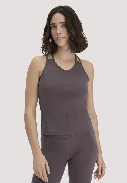 hessnatur hessnatur Top Fitted ACTIVE COMFORT aus Bio-Baumwolle, Mauvebraun, – Produktbild 1 von 4