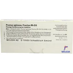 Weleda WELEDA PRUNUS SPINOSA FRUCTUS Rh D 3 Ampullen 8X1 ml Ampullen – Produktbild 1 von 1