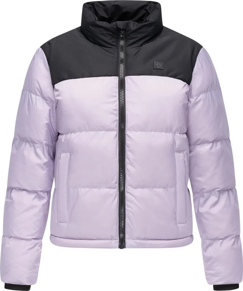 ragwear ragwear Steppjacke Serah stylische Damen Winterjacke im Colourblocking-Design, Lila, – Produktbild 5 von 5