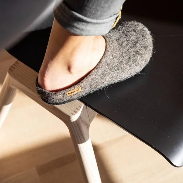 Magicfelt Magicfelt Filz-Hausschuh 719 aus 100% seltenen Wollen Pantoffel für Damen & Herren, Tiroler steinschaf, – Produktbild 2 von 3
