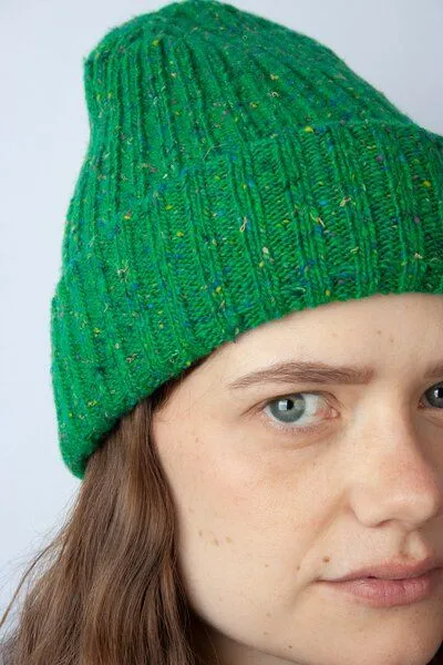 Kiwistories Strickmütze Mütze aus Merino-Wolle Unisex CanYarn, Grün, – Produktbild 3 von 4