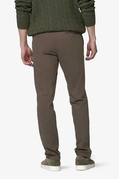 Meyer Meyer Chino mit Dehnbund, Braun (stein), – Produktbild 3 von 4