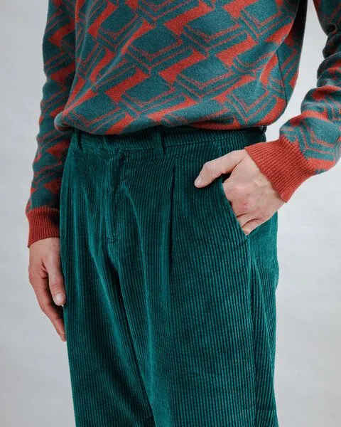 Brava Fabrics Brava Fabrics Chino-Hose Corduroy, Green, – Produktbild 3 von 3