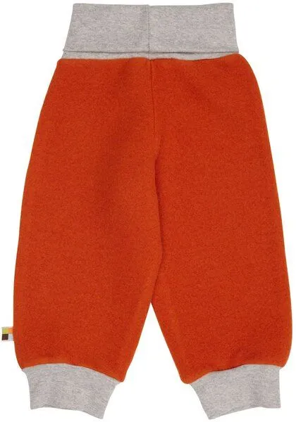 loud + proud loud + proud Baby & Kinder Hose Wollfleece, GOTS-zertifiziert, Terracotta(orange), – Produktbild 1 von 2