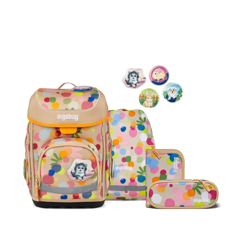 Ergobag Ergobag cubo Schulranzen, 5-teiliges Set, Kollektion 2026 Flower PowBär, Multicolored, – Produktbild 2 von 2