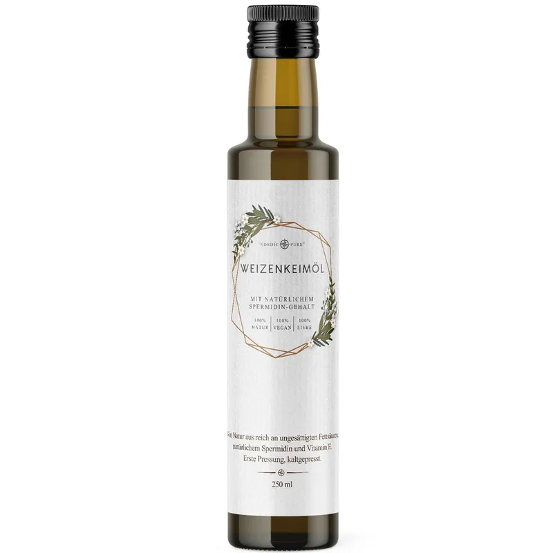 Nordic Pure Nordic Pure Weizenkeimöl, erste Pressung - kaltgepresst 2x250 ml – Produktbild 3 von 3