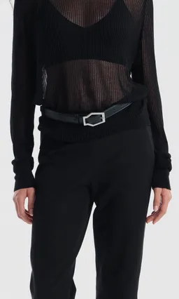 Prev Prev Damen vegan Gürtel Karel Midi Schwarz – Produktbild 1 von 1