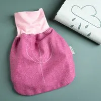nahtur-design nahtur-design Strampelsack aus 100% Merinowolle | Feinloden | Frühling und Herbst, Pink, – Produktbild 1 von 1