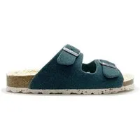 thies Vegane "thies ® Recycled Plush PET Bio Sandale" aus rec. PET & Biobaumwolle, Olive (grün), – Produktbild 1 von 1