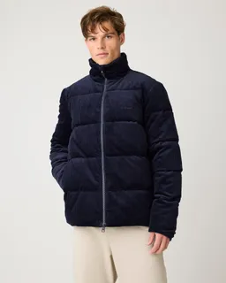 KnowledgeCotton Apparel KnowledgeCotton Apparel Herren vegan Daunenjacke Aus Cord Nachthimmelblau – Produktbild 1 von 1