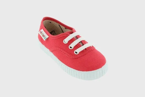 Victoria Victoria vegane Kinder-Sneaker – Inglesa de Lona, Dalia (rot), – Produktbild 1 von 4
