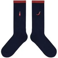 von Jungfeld von Jungfeld Mix & Match Tennis Socken mit Stickmotiven, Dunkelblau, – Produktbild 1 von 1