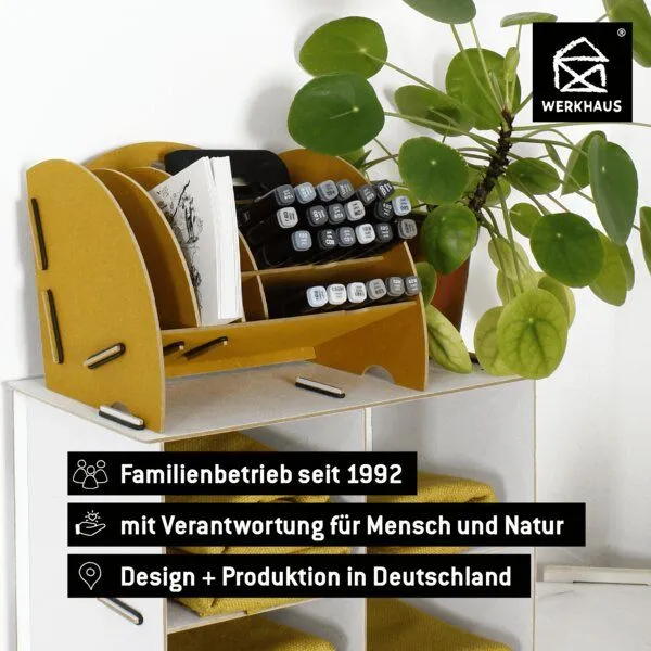 WERKHAUS WERKHAUS Mini Organizer, Goldgelb, – Produktbild 3 von 7