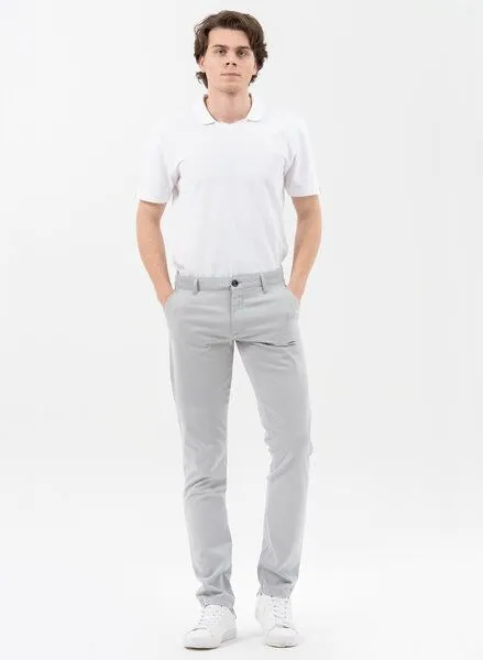 ORGANICATION ORGANICATION Chino-Hose aus Bio-Baumwolle, Grey, – Produktbild 2 von 4