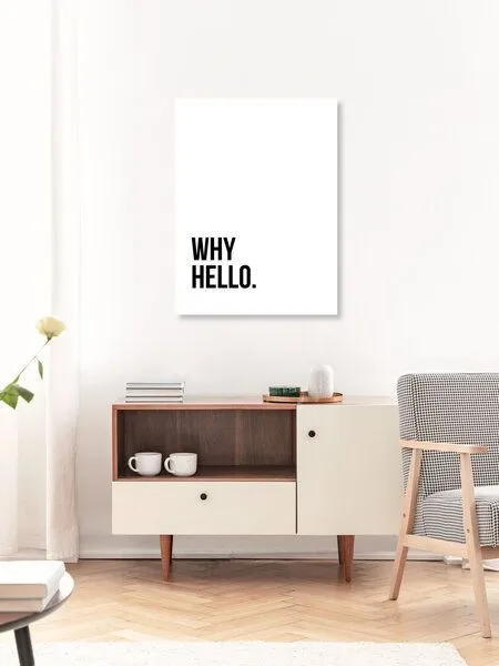 Photocircle Photocircle Poster / Leinwandbild - Why Hello No4 – Produktbild 3 von 4