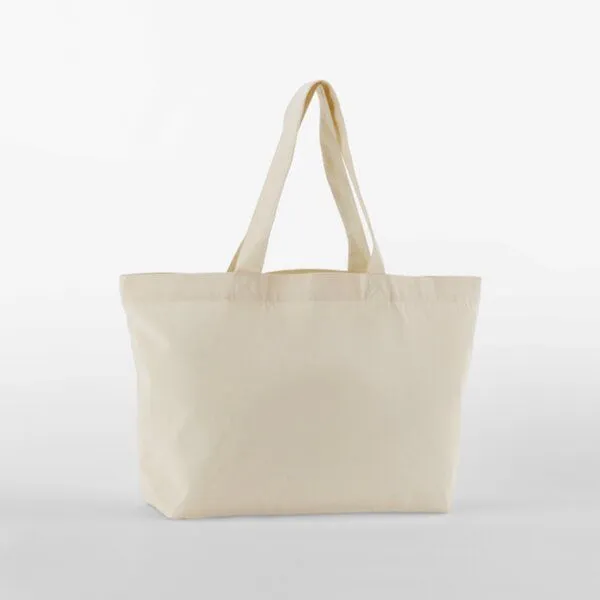 Westford Mill Westford Mill EarthAware® Baumwolltasche Große Einkaufstasche Shopper Strandtasche Schwimmbadtasche, Natur, – Produktbild 1 von 2