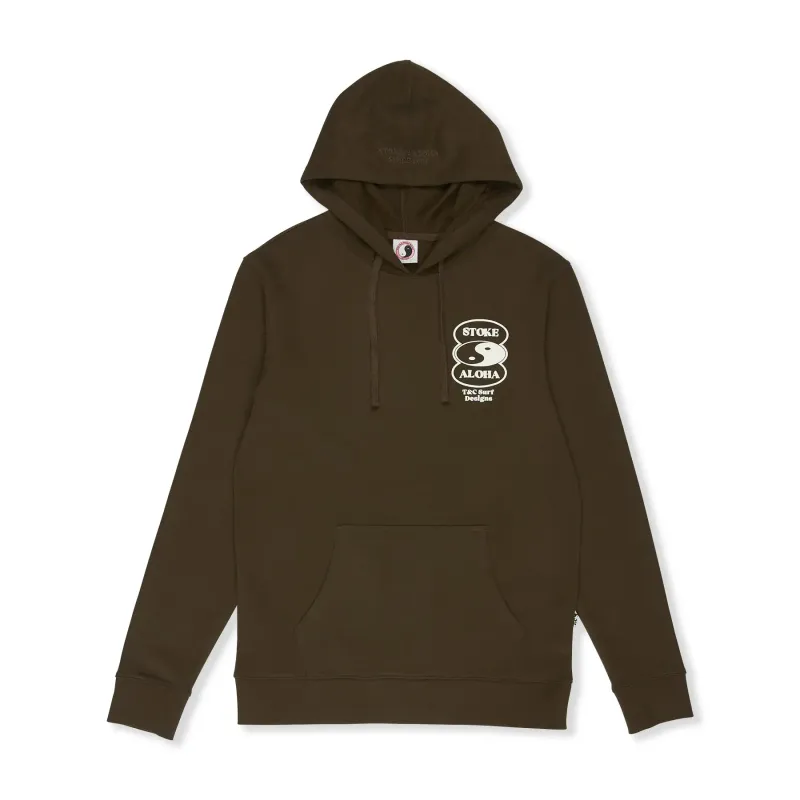 Town & Country Surf Designs Kapuzensweatshirt Town & Country Surf Designs Oval, Marron, – Produktbild 1 von 1