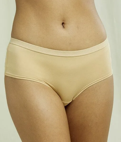 People Tree People Tree Damen Pants/ Slip - Organic Short, Natur (almond), – Produktbild 1 von 4
