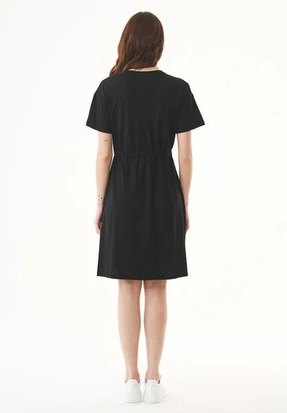 ORGANICATION ORGANICATION Slub-Jersey-Kleid aus Bio-Baumwolle, Schwarz(black), – Produktbild 4 von 4