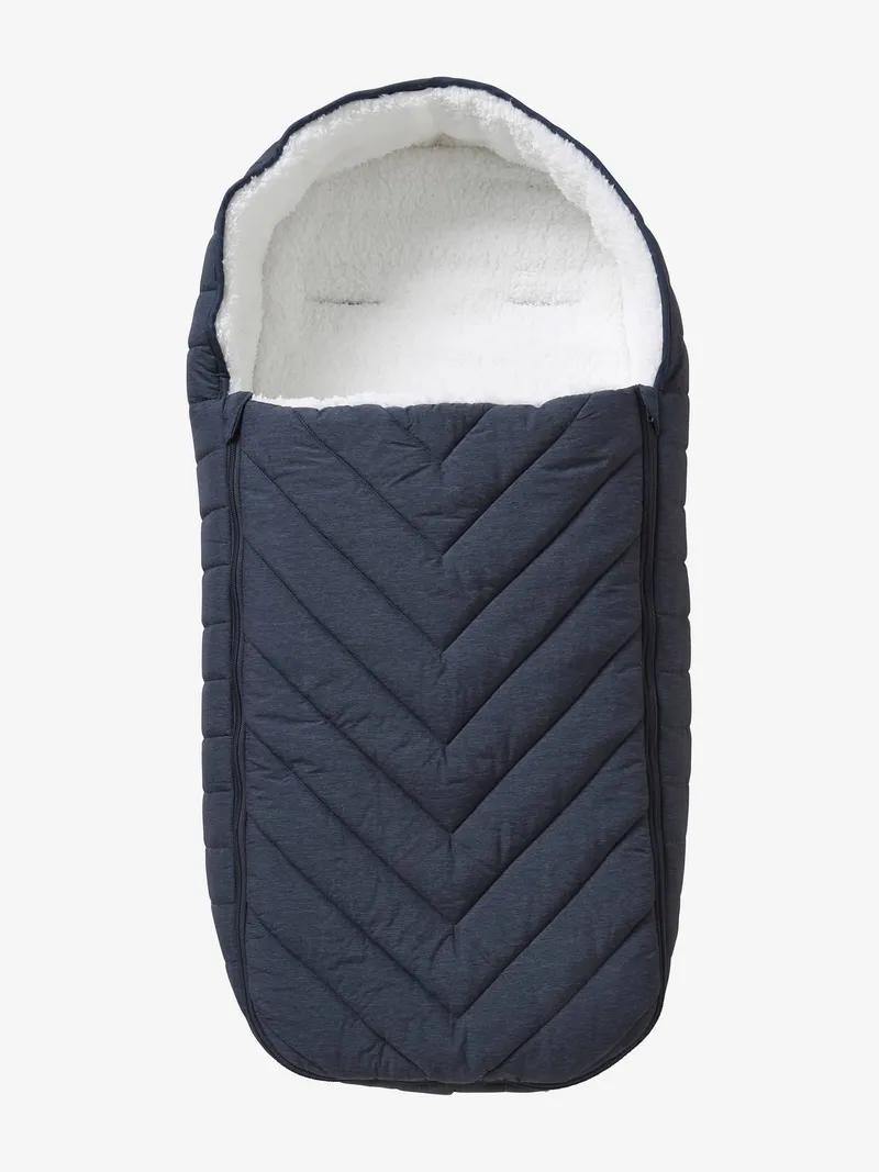 Vertbaudet Gesteppter Kinderwagen-Ausfahrsack, Nachtblau, – Produktbild 1 von 4