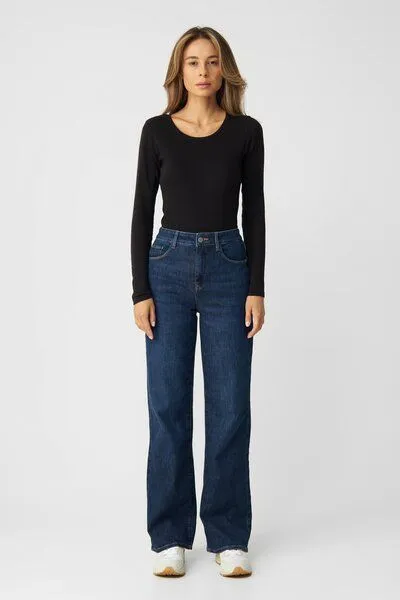 DAWN DAWN Jeans DEW Flared Dark Blue – Produktbild 4 von 5