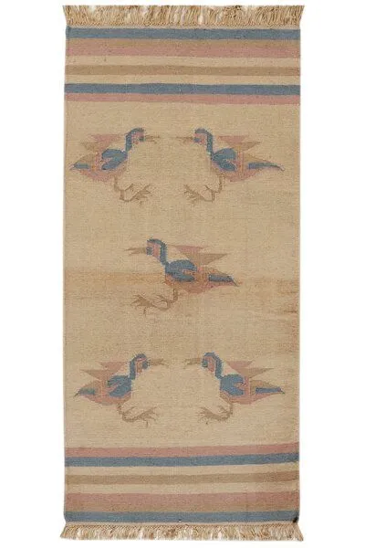 Rugtales Kelim „Rugtales“ aus Schurwolle, Beige, – Produktbild 4 von 4