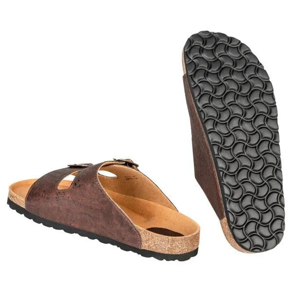 Kork-Deko Kork-Deko Braune Kork-Sandalen – vegane Hausschuhe Unisex, Gr. 36–45, nachhaltig & bequem – Produktbild 3 von 4