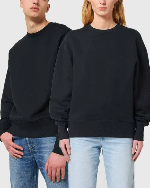 YTWOO YTWOO Dicker schwerer Sweater aus Bio-Baumwolle | Pullover oversized, Schwarz, – Produktbild 1 von 4