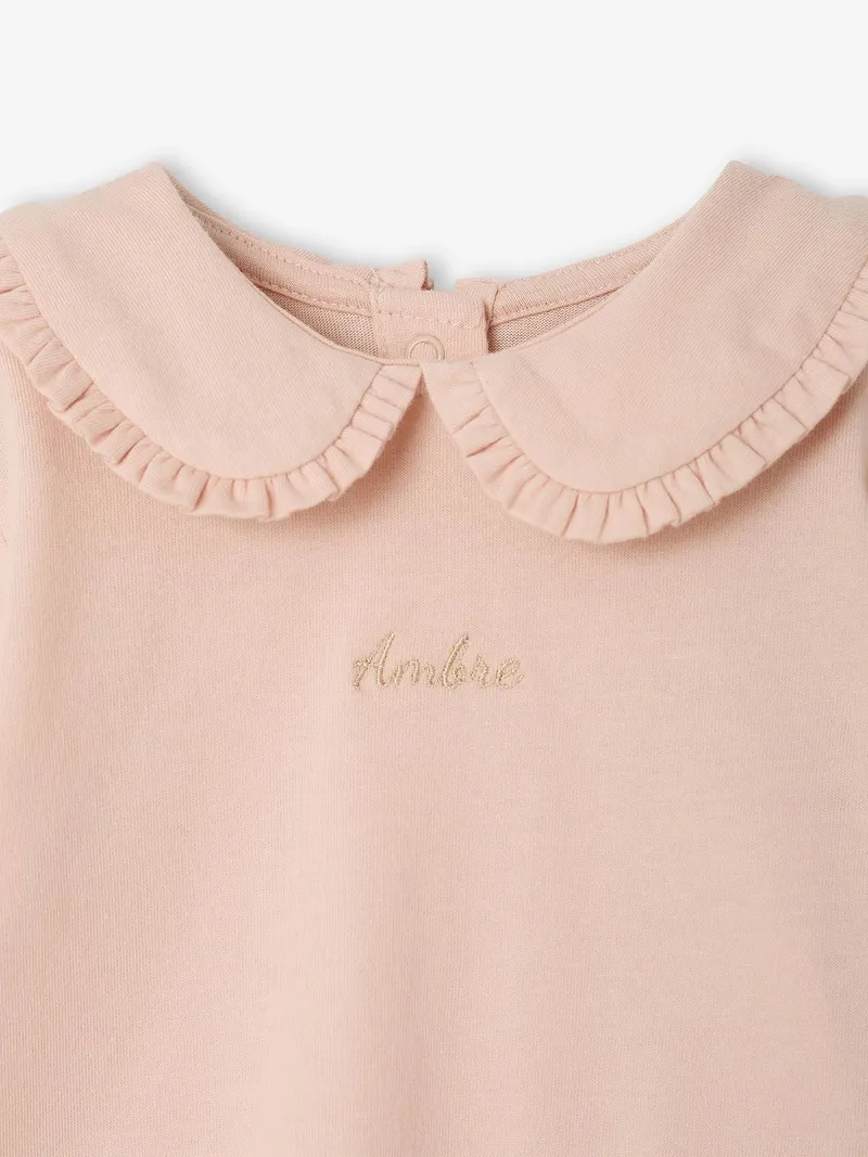 Vertbaudet Mädchen Baby Shirt, Hellrosa, – Produktbild 2 von 4