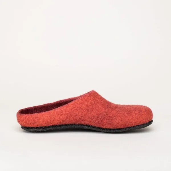 Magicfelt Magicfelt Filz-Hausschuh 709 aus 100% Merino-Wolle für Damen & Herren, Lachs, – Produktbild 3 von 4