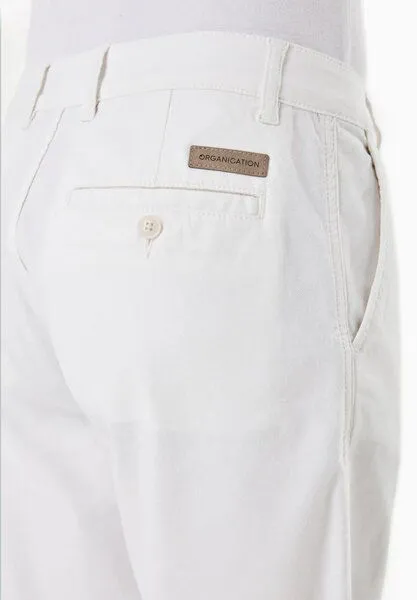 ORGANICATION ORGANICATION Regular-Fit Shorts aus Bio-Baumwolle, White, – Produktbild 3 von 4