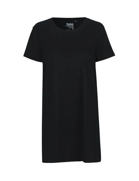 Neutral Neutral® Damen T-Shirt von Neutral Bio Baumwolle Lang Lounge Shirt, Schwarz, – Produktbild 2 von 4