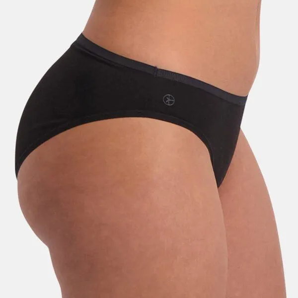 Bamboo Basics Bamboo Basics Taillen Slip JULIA aus Bambusviskose / Biobaumwolle (3er Pack), Schwarz, – Produktbild 3 von 4