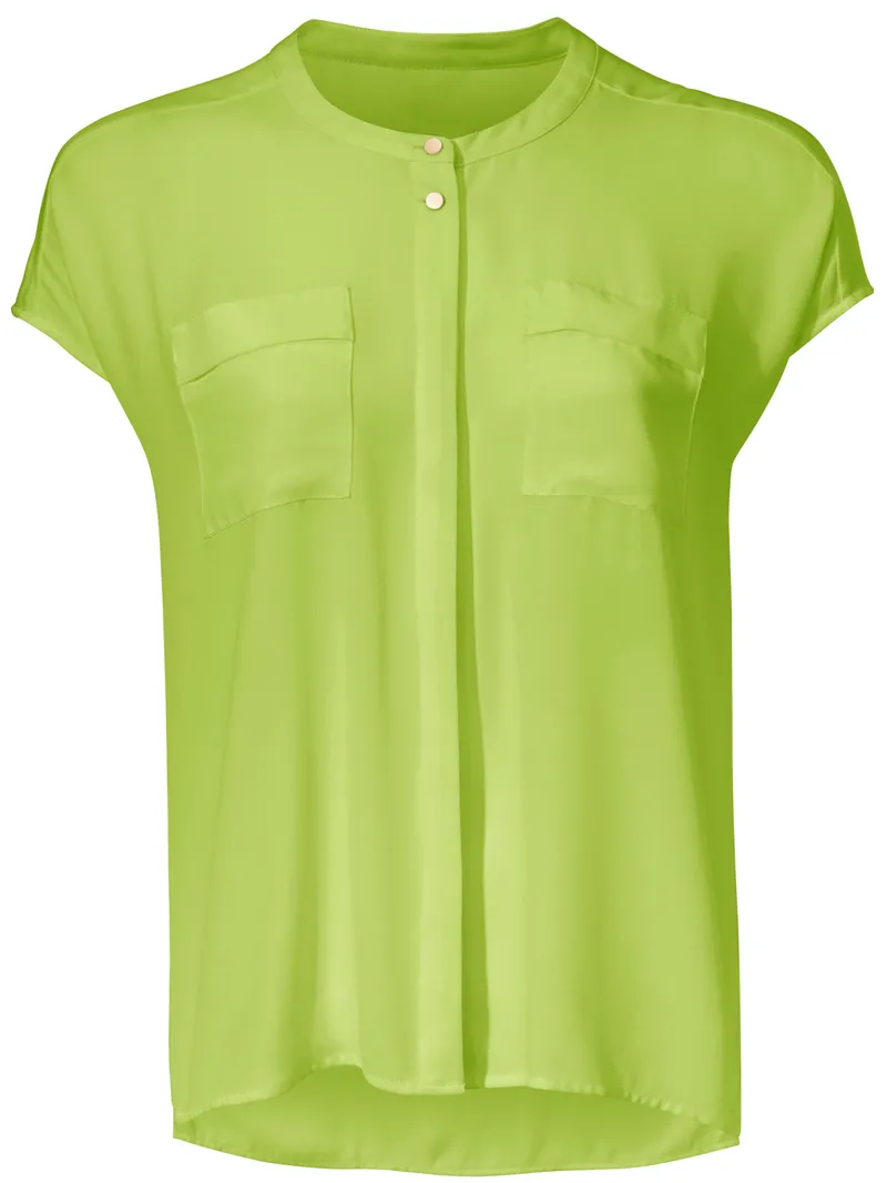 heine Kurzarm-Bluse limette, Limette, – Produktbild 2 von 3