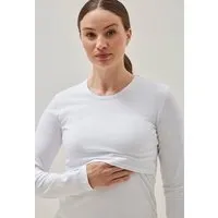 Boob Stillshirt Essential Langarmshirt von boob, Weiss, – Produktbild 1 von 1