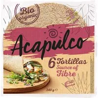 Acapulco Acapulco Bio-Tortilla-Wraps mit Weizenkleie, 6 Stück, 240 g – Produktbild 1 von 1