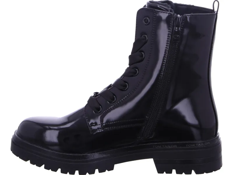 Tom Tailor Tom Tailor Schnürboots 100% vegan, Schwarz, – Produktbild 3 von 4