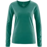 HempAge HempAge Damen Langarm-Shirt Lene Hanf/Bio-Baumwolle, Jungle, – Produktbild 1 von 1