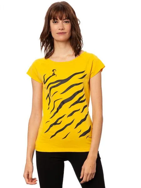 FellHerz FellHerz Damen T-Shirt Tiger Girl – Produktbild 4 von 5