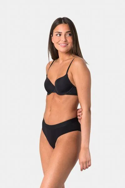 Elsie Elsie Unterhosen Damen 5er Pack Bikinislip aus Baumwolle mit Stretch, 5x schwarz, – Produktbild 2 von 2