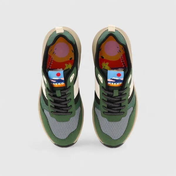 MEEKO MEEKO PONGO – Technische und nachhaltige Sneaker, Grün, – Produktbild 3 von 4