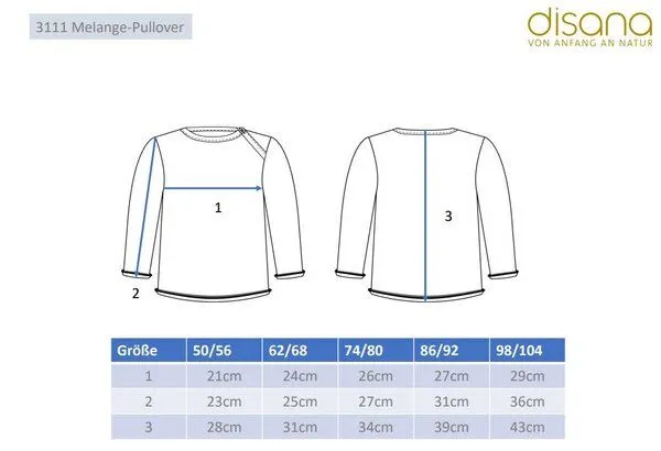 Disana Disana Melange-Pullover bio Merinowolle, Rose, – Produktbild 6 von 7