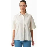 ORGANICATION ORGANICATION Bluse aus Bio-Baumwolle und Leinen, Off white, – Produktbild 1 von 1