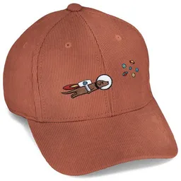 LIGARTI Bestickte Cord Cap – Astrowau der Space–Hund – LIGARTI Tiermanufaktur – Produktbild 1 von 1