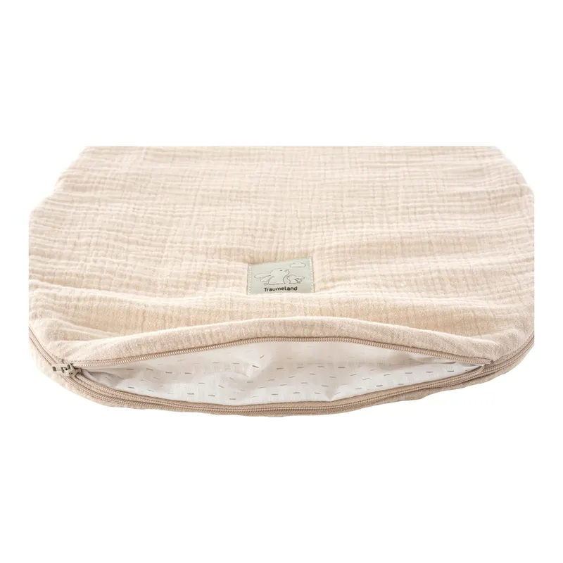 Träumeland Träumeland Ganzjahresschlafsack Liebmich Baumwollmusselin 2.5 TOG, Beige, – Produktbild 2 von 2