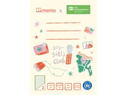 Memo memo x SOS-Kinderdörfer weltweit Schulheft DIN A5, 16 Blatt, Lin. 2, Kontrastlineatur – Produktbild 1 von 1