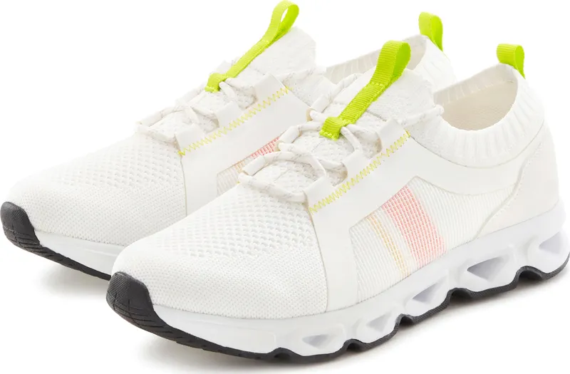 John Devin Sneaker, Weiß/neon, – Produktbild 3 von 3